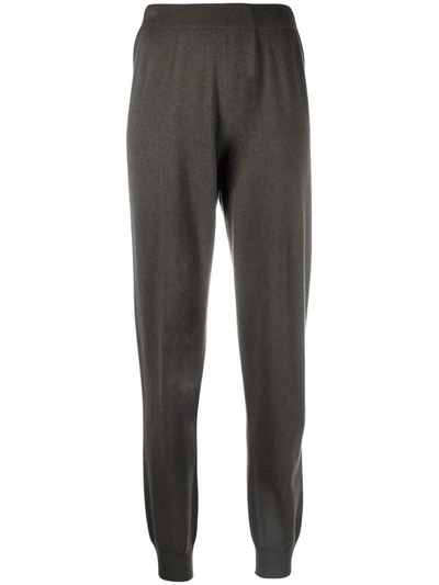 Fabiana Filippi High-waist Knitted Track Trousers In Green