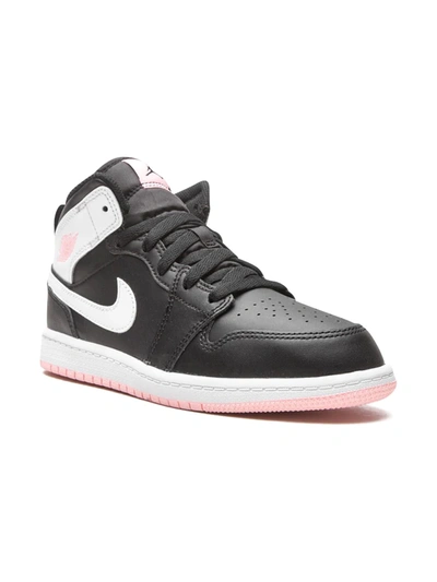 Jordan Kids' Air  1 Mid "arctic Punch" Sneakers In Black