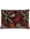 Anke Drechsel Paisley-embroidered Cushion In Brown