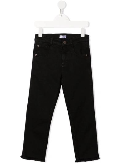 Brunello Cucinelli Kids' Slim-fit Denim Jeans In Black