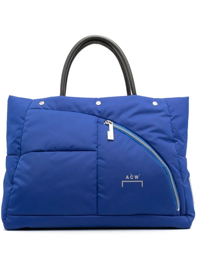 A-cold-wall* Puffer Tote Bag In Blue