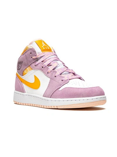 Jordan Kids' Air  1 Mid Se Sneakers In Pink