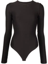 Alix Nyc Pearson Button-embellished Jersey Bodysuit In Black