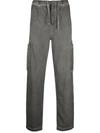 Helmut Lang Cargo Track Pants In Green