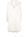 Jil Sander Logo-print Technical Raincoat In White