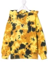 Molo Felpa Matt Gialla E Nera In Cotone Con Cappuccio In Yellow