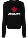 DSQUARED2 LOGO-PRINT KNITTED JUMPER