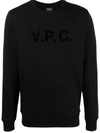 APC LOGO-PRINT COTTON SWEATSHIRT