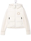 MONCLER LOGO-PATCH HOODED PADDED JACKET