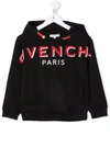 GIVENCHY LOGO-PRINT COTTON HOODIE