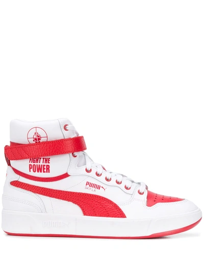 Puma High-top Sneakers In Weiss