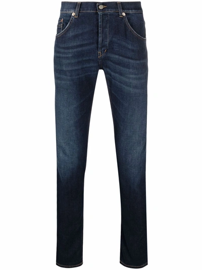 Dondup High-rise Skinny Jeans In Blau