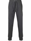 Dolce & Gabbana Drawstring-waist Cotton Track Trousers In Grau