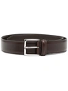 Anderson's Formal Plain Leather Belt In Braun