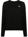 Ps By Paul Smith Logo-embroidered Jumper In Schwarz