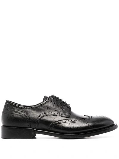 Paul Smith Lace-up Leather Brogues In Schwarz