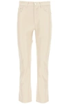 Nanushka Off-white Vegan Leather Vinni Trousers In Creme (white)
