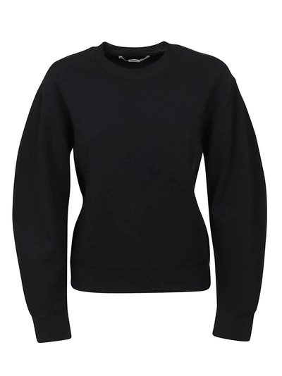 Stella Mccartney Compact Knit Sweatshirt In Black