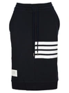 Thom Browne 4-bar Stripes Drawstring Skirt In Navy
