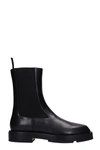 GIVENCHY GIVENCHY SQUARED BOOT ANKLE BOOTS IN BLACK LEATHER,BH6033H0VG001