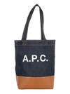 Apc Axelle Small Tote Bag In Blue