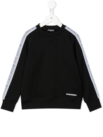 Dsquared2 Kids' Logo-print Crew Neck Sweatshirt In Dq900