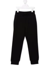 Balmain Embossed-logo Track Pants In Black