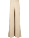 P.a.r.o.s.h High-rise Wide-leg Trousers In Neutrals