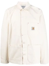 Carhartt Walter Cotton And Linen-blend Canvas Shirt Jacket In White
