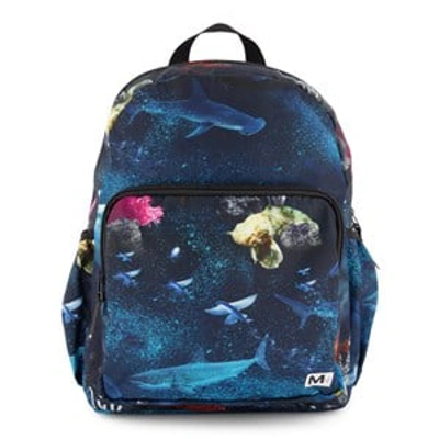 Molo Kids' Deep Sea Big Backpack In Blue