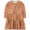 MOLO MOLO BABY FAWNS CHIA DRESS,2W21E222 6374