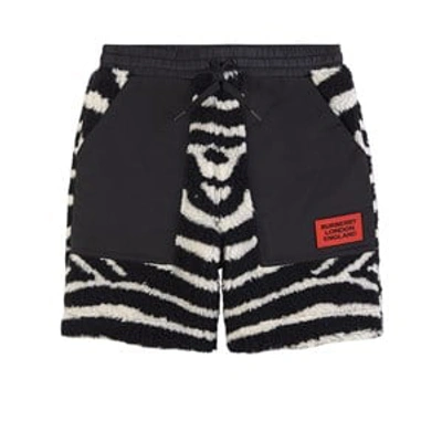 Burberry Kids' Zebra Shorts Black