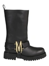 MOSCHINO MOSCHINO M PLAQUE BOOTS