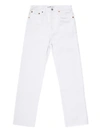 Re/done White Originals Stove Pipe Jeans