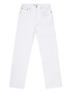 Re/done High Rise Rigid Stove Pipe Jeans White 28