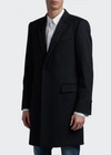 DOLCE & GABBANA MEN'S SOLID WOOL-CASHMERE TOPCOAT,PROD167470144