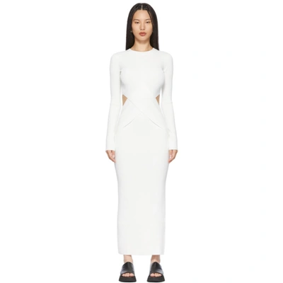 Sir Clemence Long-sleeve Wrap Dress In Ivory