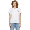 Moncler Womens White Girocollo Logo-badge Cotton-jersey T-shirt Xs