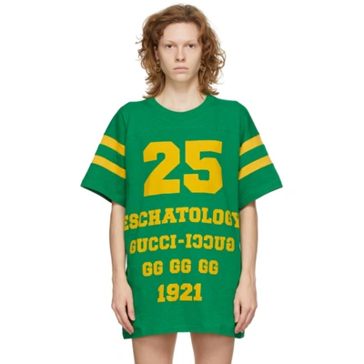 Gucci Eschatology Printed Cotton T-shirt In Green