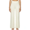 SKIMS OFF-WHITE COZY KNIT LOUNGE trousers