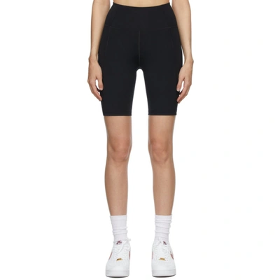 Girlfriend Collective Black Float High-rise Bike Shorts In Black