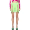 MARSHALL COLUMBIA SSENSE EXCLUSIVE GREEN CUT-OUT BIKE SHORTS