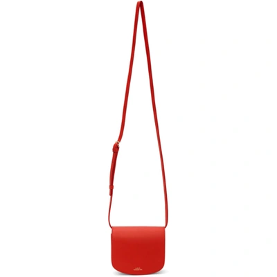 Apc Red Mini Dina Bag In Bright