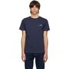 Apc Logo Print Short-sleeved T-shirt In Blue