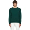 Apc Item Logo-print Cotton Sweatshirt In Dark Green