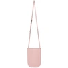 GANNI PINK RECYCLED LEATHER MINI SHOULDER BAG