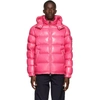 Moncler Maya Padded Zip-front Jacket In Pink