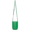 GANNI GREEN RECYCLED LEATHER MINI SHOULDER BAG