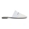 Givenchy Woman 4g Flat Mules In White Leather
