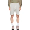 John Elliott Crimson Cotton Track Shorts In Concrete
